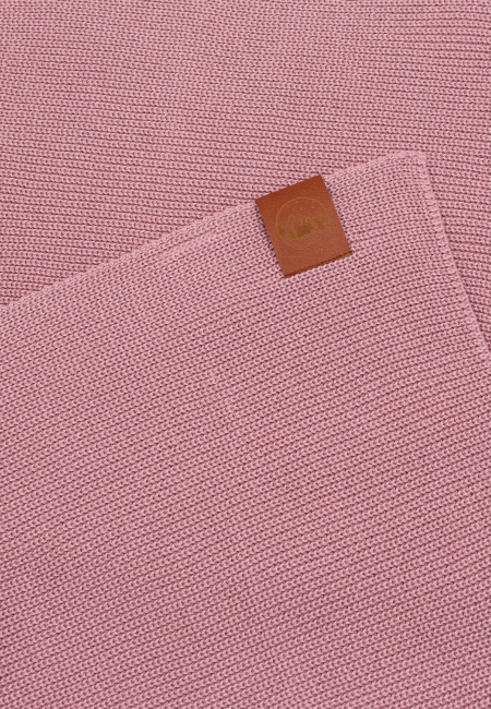 Powder pink organic cotton plain scarf