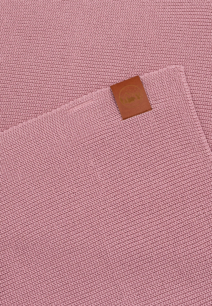 Powder pink organic cotton plain scarf
