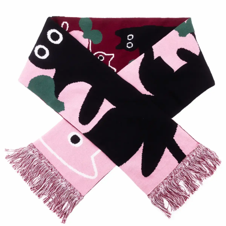 Organic cotton scarf Cat Mischief