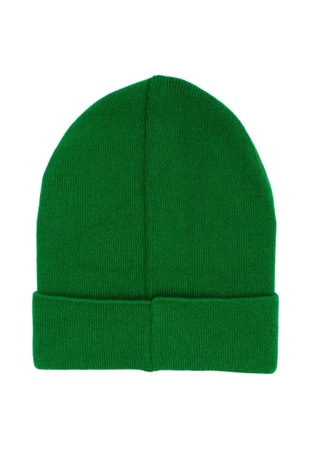 Czapka beanie z bawełny organicznej zielona