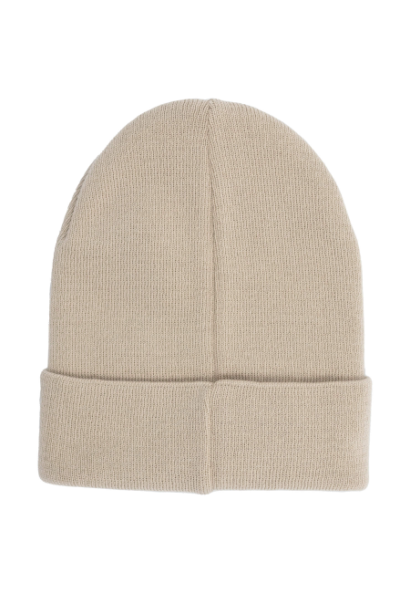 Czapka beanie z bawełny organicznej beżowa