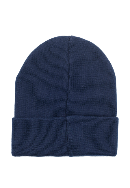 Czapka beanie z bawełny organicznej granatowa
