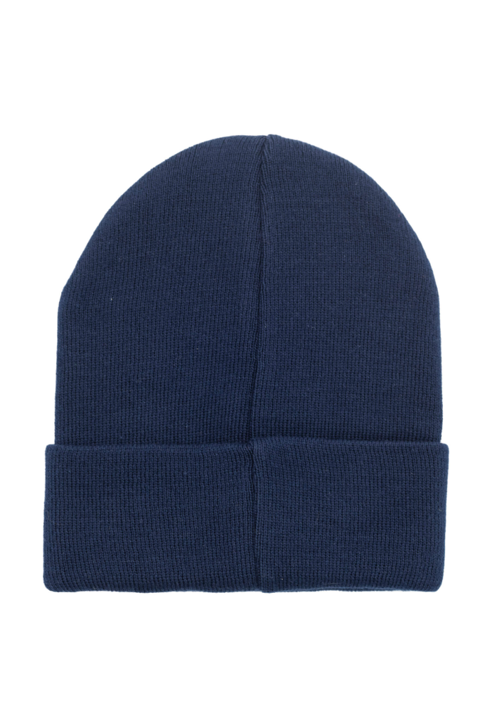 Navy blue organic cotton classic beanie