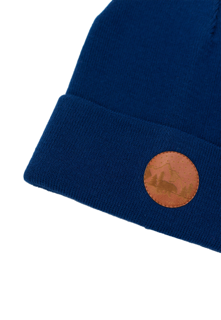 Czapka beanie z bawełny organicznej atramentowa