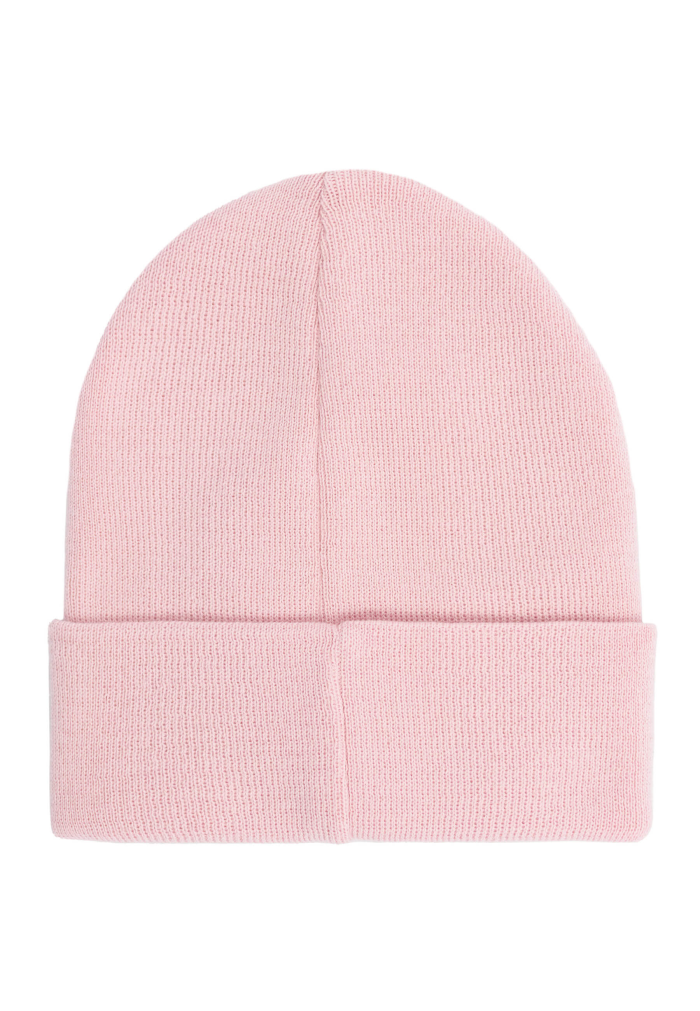 Czapka beanie z bawełny organicznej jasny róż