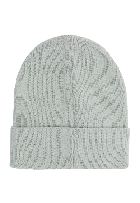 Czapka beanie z bawełny organicznej szara perłowa