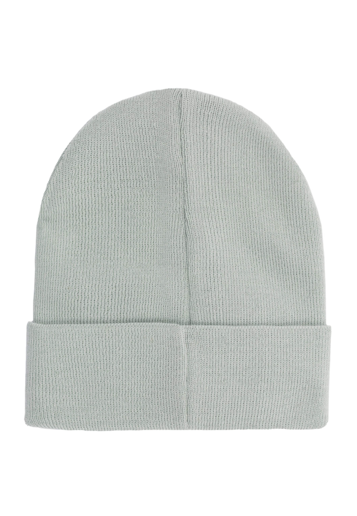 Czapka beanie z bawełny organicznej szara perłowa