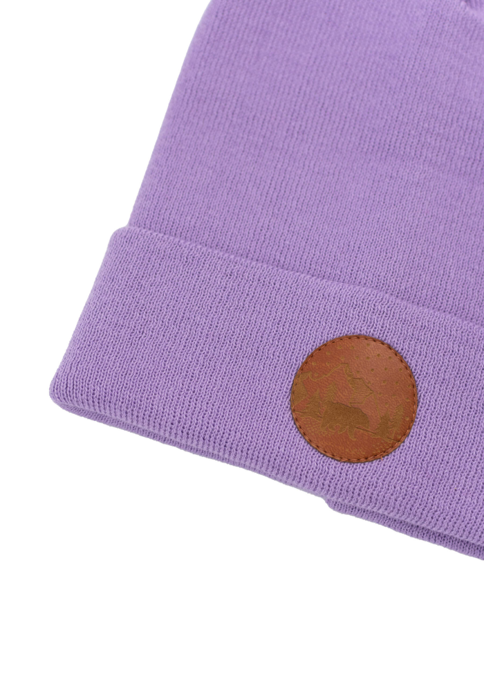 Lilac organic cotton classic beanie
