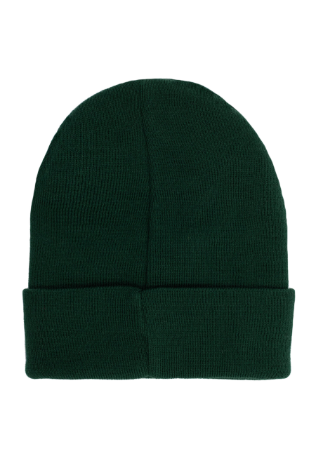 Bottle green organic cotton classic beanie