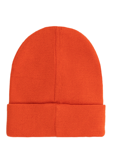 Czapka beanie z bawełny organicznej pomarańczowa