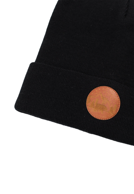 Czapka beanie z bawełny organicznej czarna