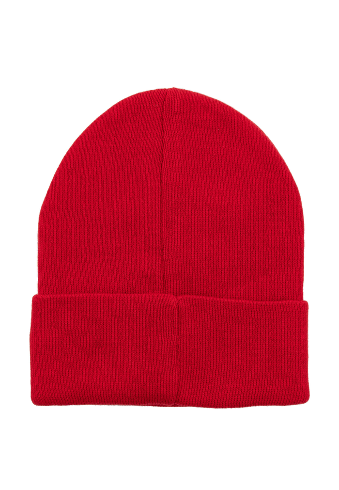 Czapka beanie z bawełny organicznej makowa