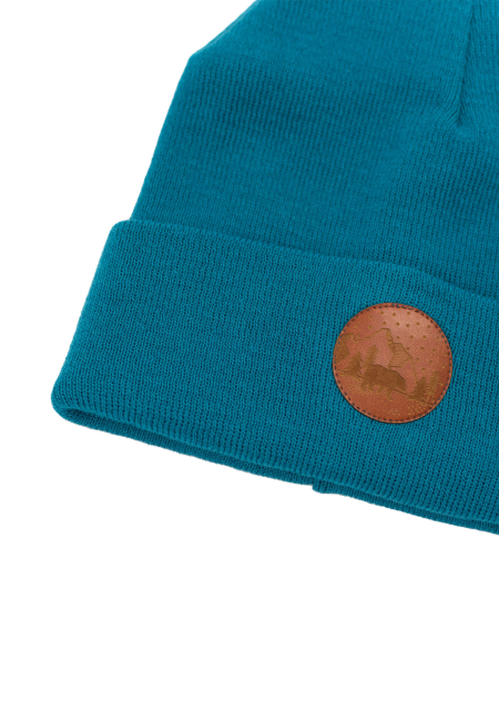 Dark turquoise organic cotton classic beanie