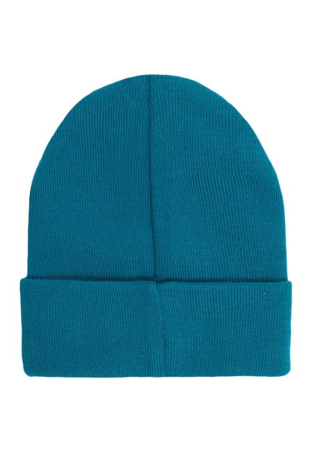Czapka beanie z bawełny organicznej ciemny turkus