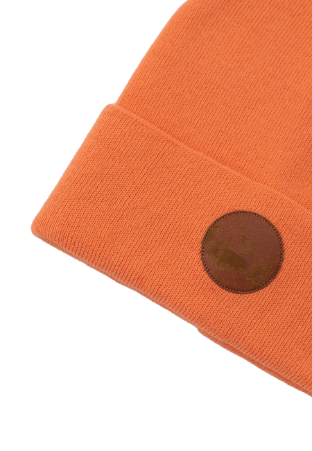 Peach organic cotton classic beanie