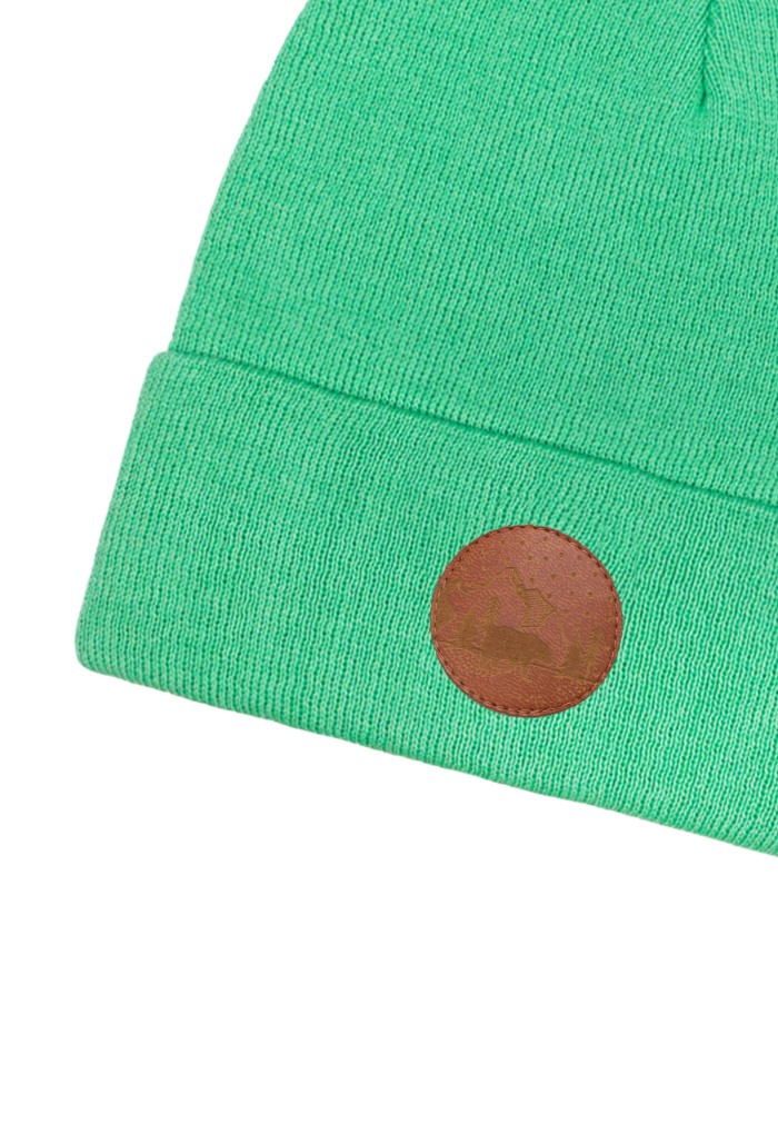 Light mint organic cotton classic beanie
