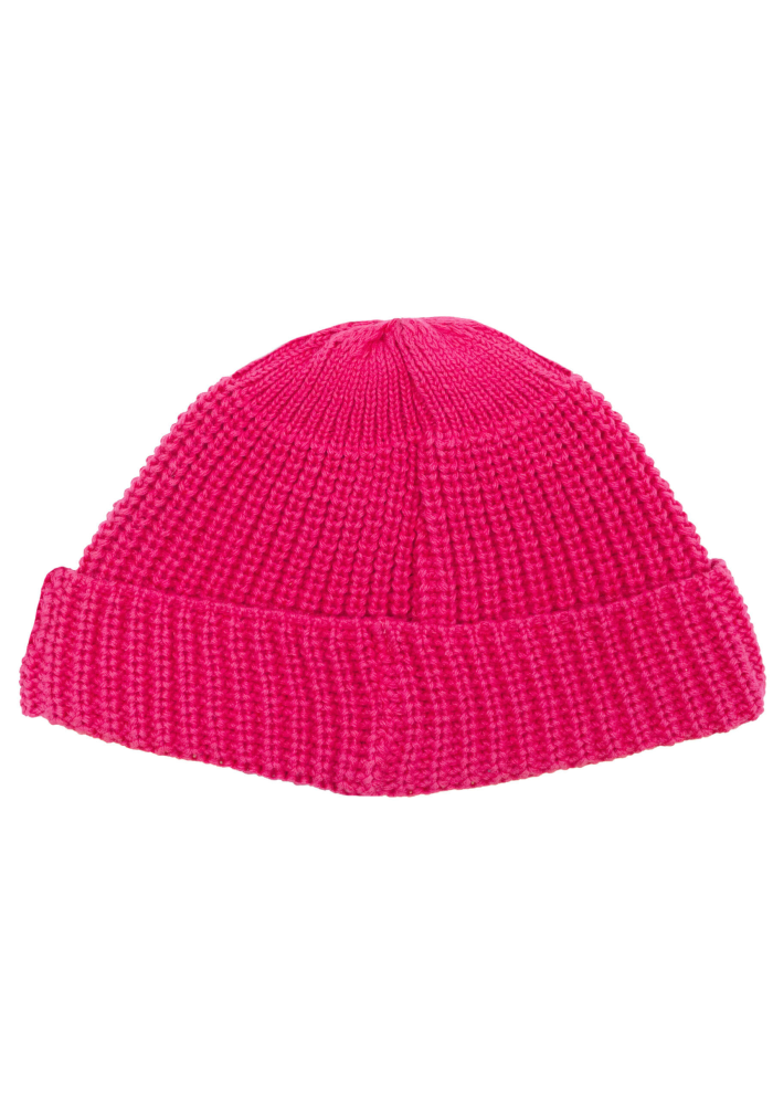 Pink organic cotton burglar beanie