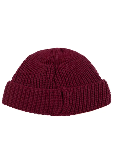 Carmine organic cotton burglar beanie