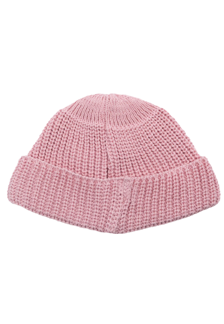 Light pink organic cotton burglar beanie