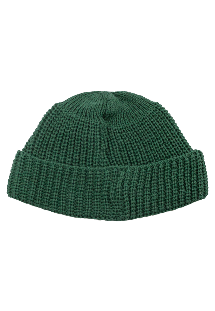 Sage green organic cotton burglar beanie