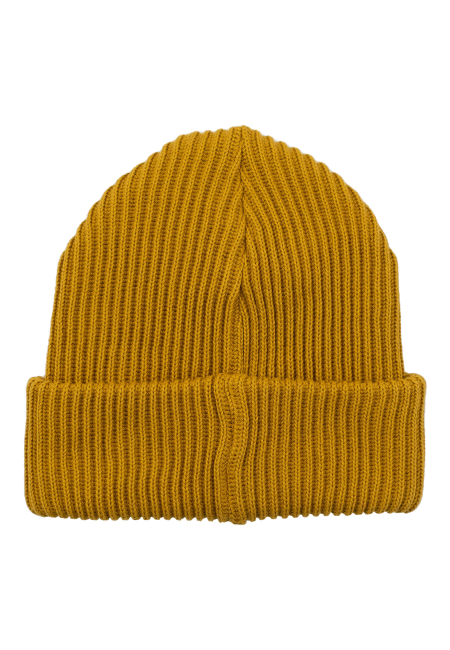 Mustard organic cotton winter beanie