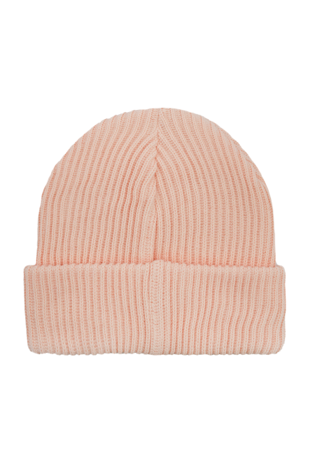 Pink cream organic cotton winter beanie