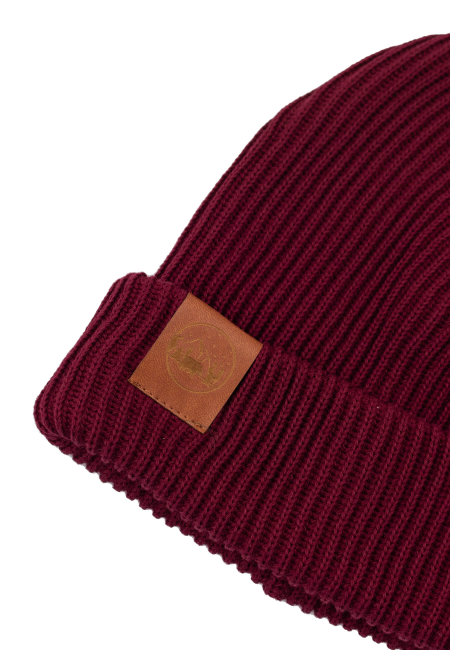 Carmine organic cotton winter beanie