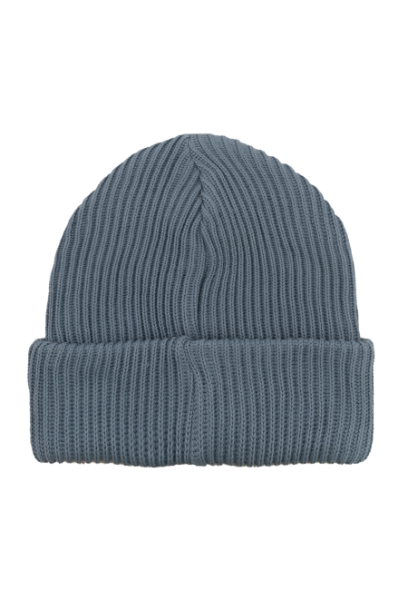 Blue-grey organic cotton winter beanie