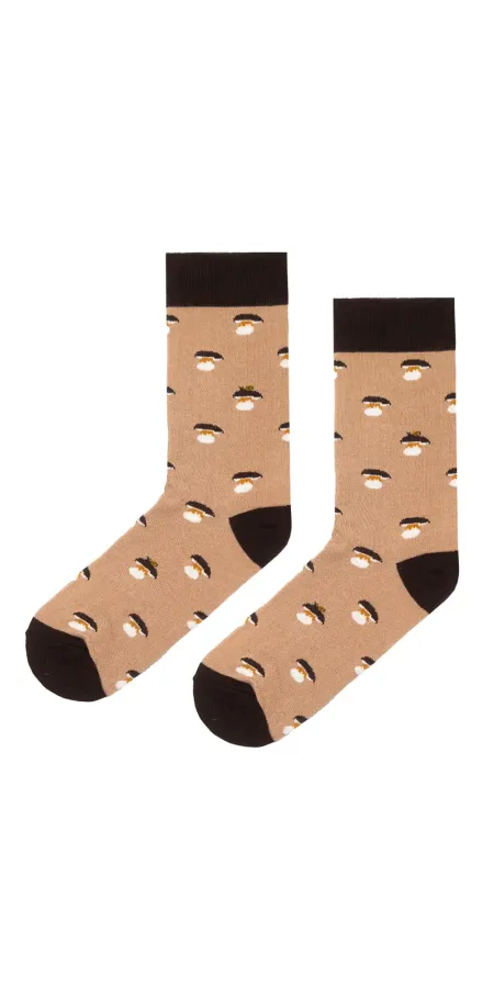 Socks organic cotton Porcini Mushroom