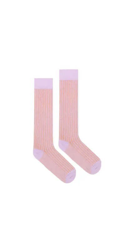 Lilac knee-high organic...
