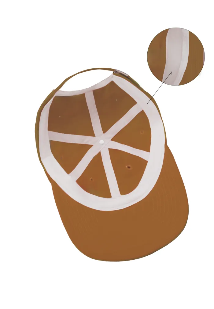 Czapka z daszkiem bejsbolówka Muchomor brązowa