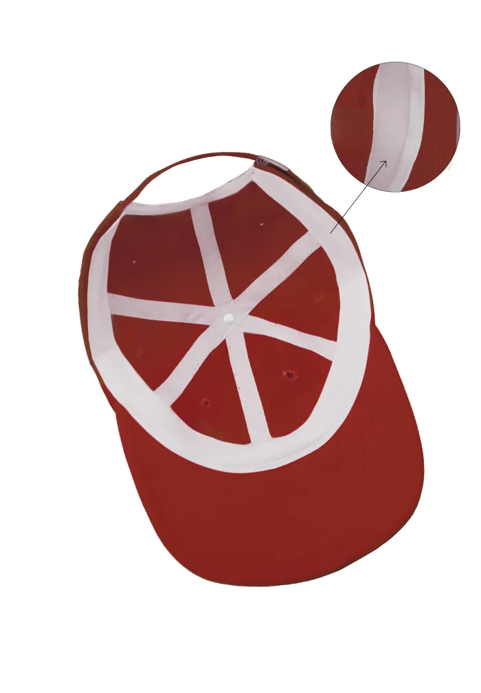 Low profile baseball cap Mountains brick red