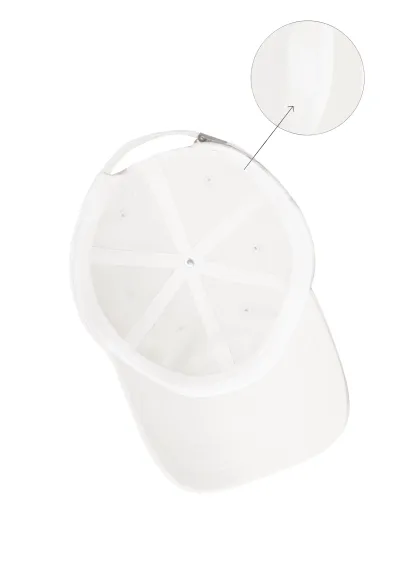 Low profile baseball cap Dachshund white