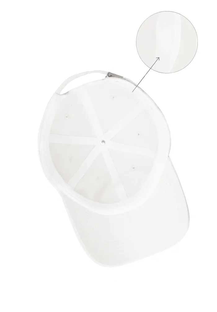 Czapka z daszkiem low profile Jamnik biała