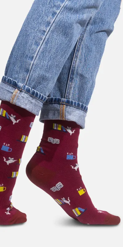 Socks organic cotton For Bookworms