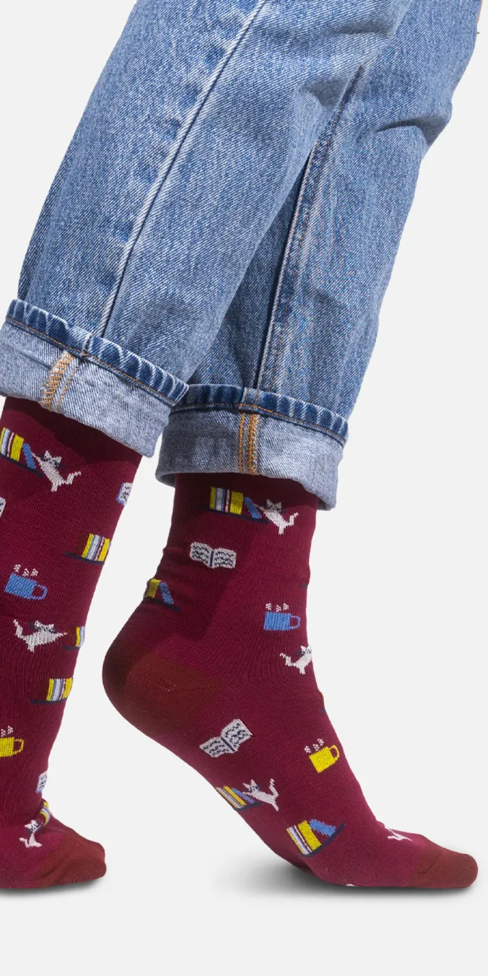 Socks organic cotton For Bookworms