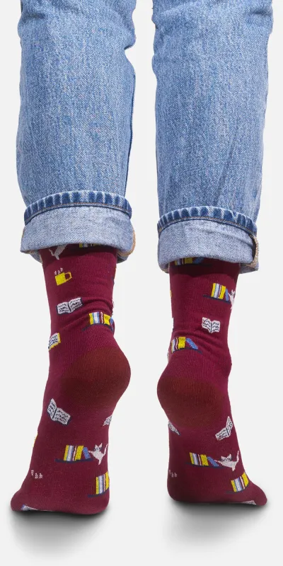 Socks organic cotton For Bookworms