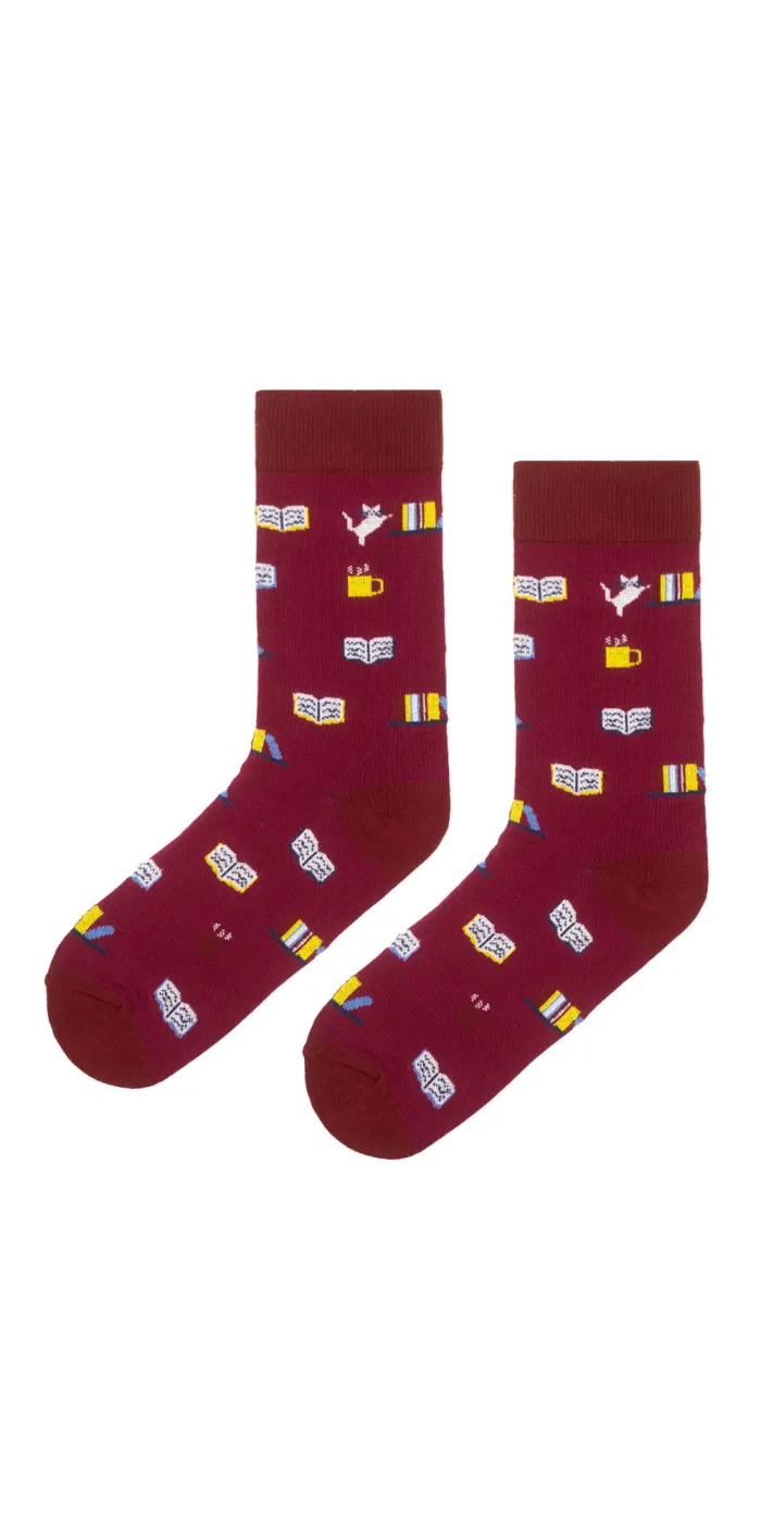 Socks organic cotton For Bookworms