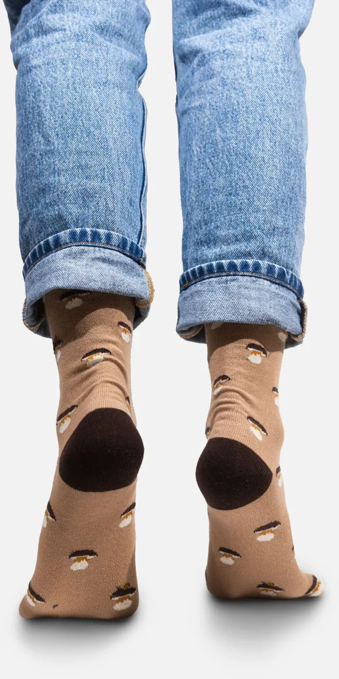 Socks organic cotton Porcini Mushroom