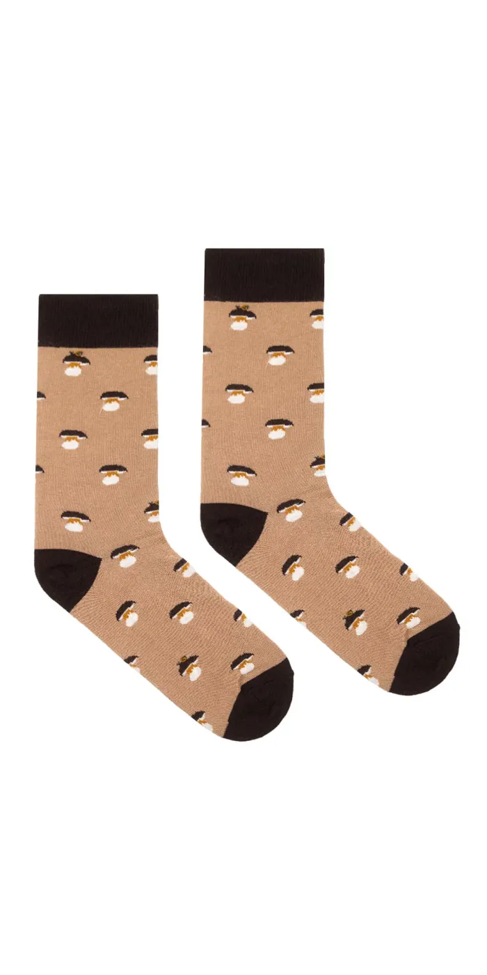 Socks organic cotton Porcini Mushroom