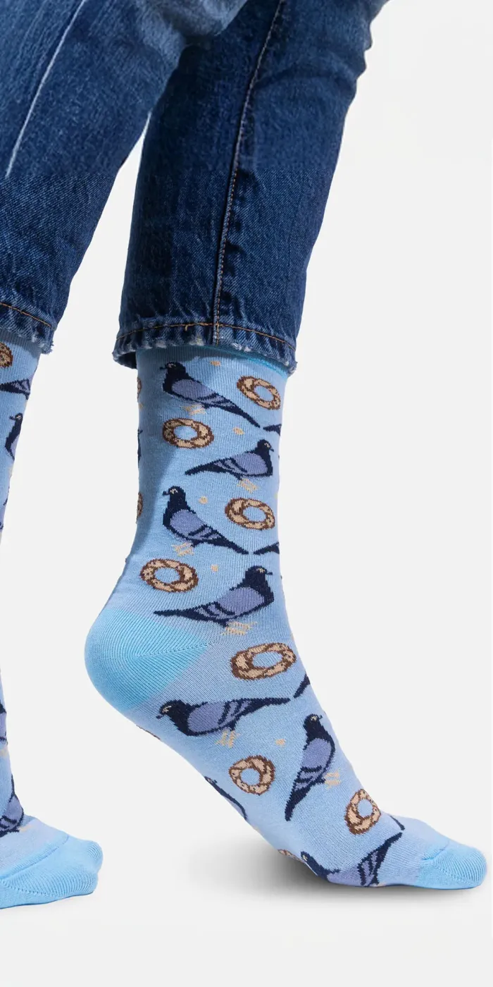 Skarpetki z bawełny organicznej Gołębie