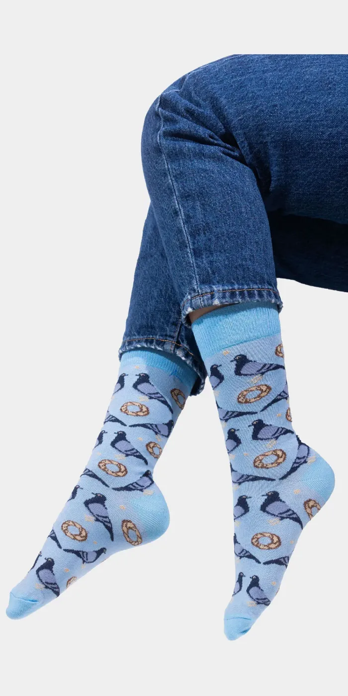 Skarpetki z bawełny organicznej Gołębie