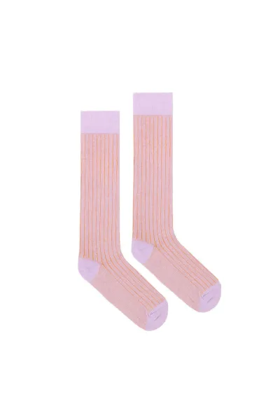 Lilac knee-high organic...