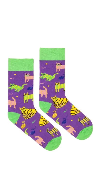 Socks organic cotton violet...