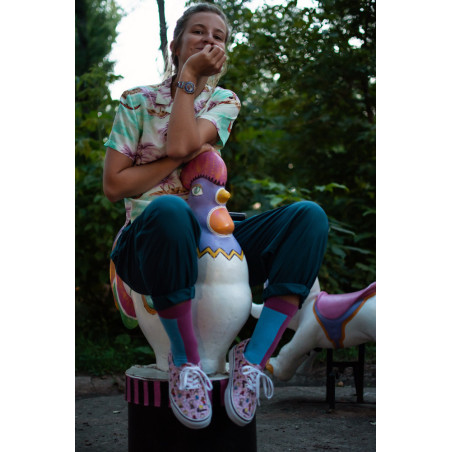 Socks classsic blue pink