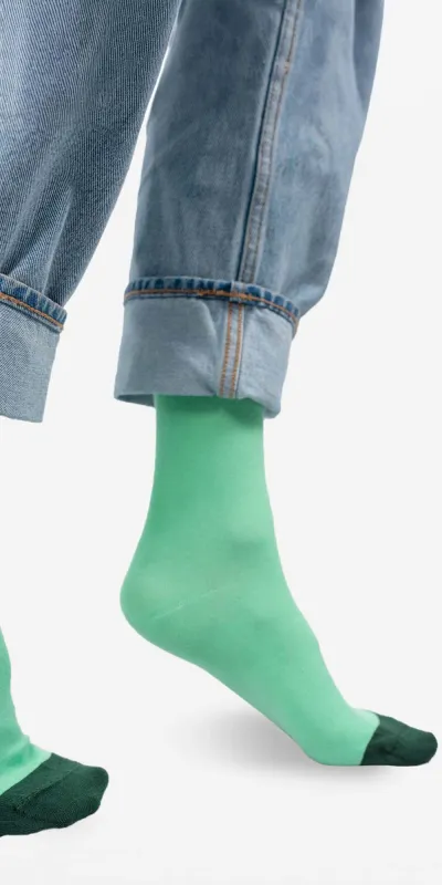 Pale mint socks