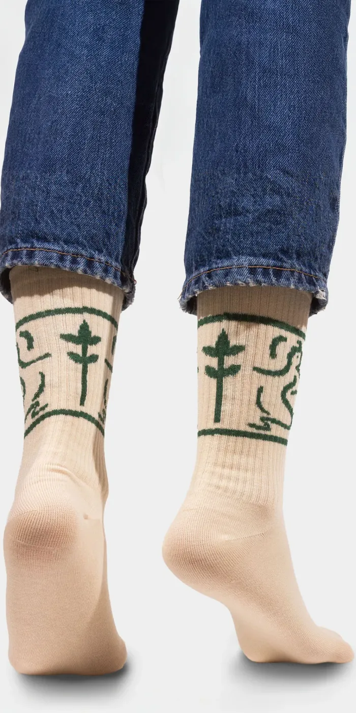 Sport organic cotton socks with Mother Earth