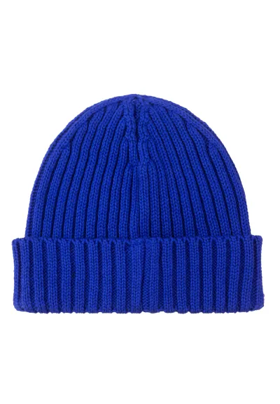 Cornflower blue organic cotton alkatraz beanie