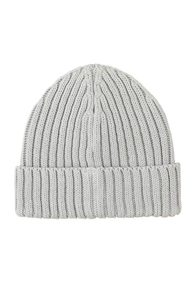 Pearl grey organic cotton alkatraz beanie