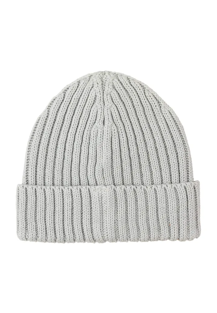 Pearl grey organic cotton alkatraz beanie